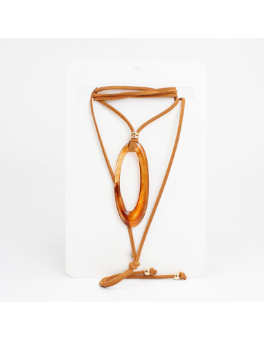 Collar de Gamuza Organic Oval