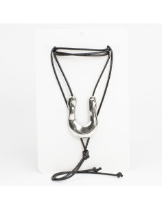 Collar de Cordón U Form Silver