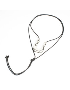Collar de Cordón U Form Silver