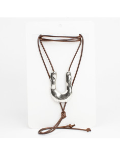 Collar de Cordón U Form Silver