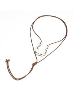 Collar de Cordón U Form Silver