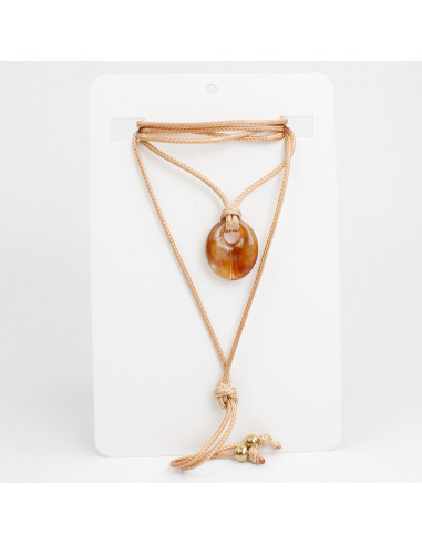 Collar de Cordón Organic Amber