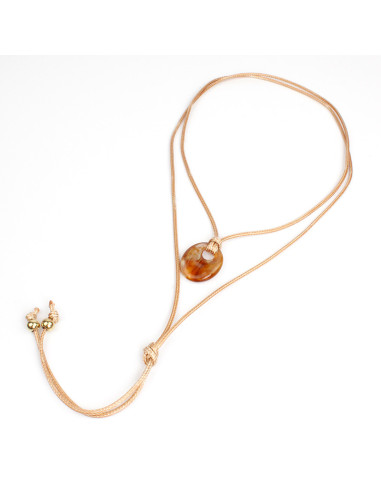 Collar de Cordón Organic Amber