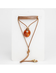 Collar de Cordón Organic Amber