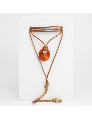 Collar de Cordón Organic Amber