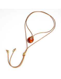 Collar de Cordón Organic Amber