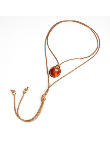 Collar de Cordón Organic Amber