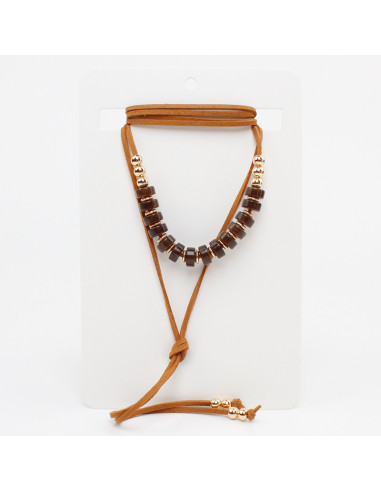 Collar de Gamuza Caramel Donuts