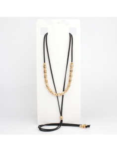 Collar Corbatero de Gamuza Donuts Gold