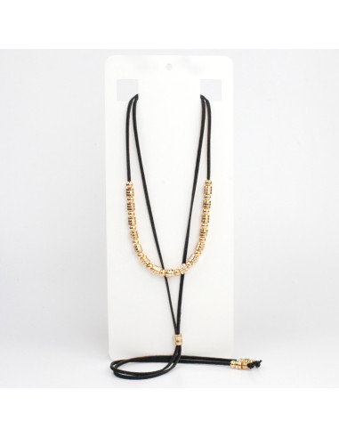 Collar Corbatero de Gamuza Donuts Gold