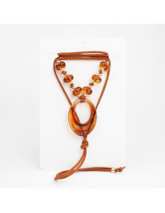 Collar de Gamuza Acrylic