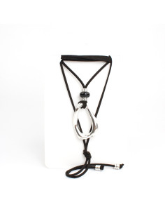 Collar de Gamuza Silver Twist