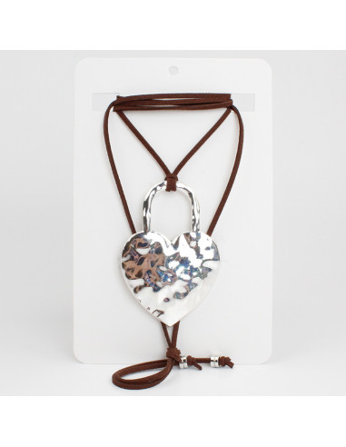 Collar de Gamuza Block Love