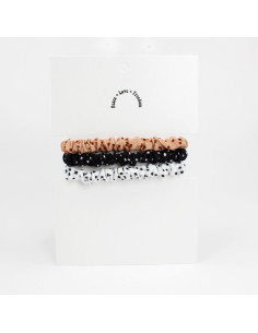 Set x3 Mini Scrunchies Tiny Dots