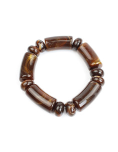 Pulsera Elástica Caramel Beads