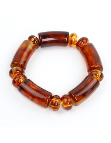 Pulsera Elástica Caramel Beads