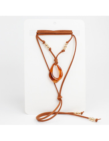 Collar de Gamuza Organic Drop