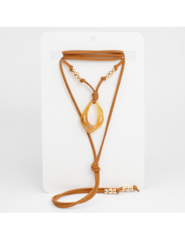 Collar de Gamuza Organic Drop