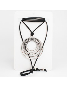 Collar de Gamuza Boho Circles