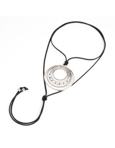 Collar de Gamuza Boho Circles