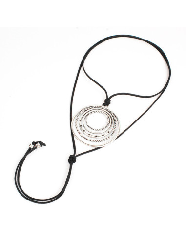 Collar de Gamuza Boho Circles