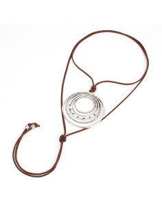 Collar de Gamuza Boho Circles
