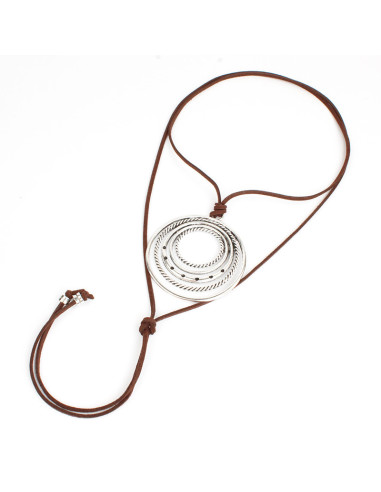 Collar de Gamuza Boho Circles