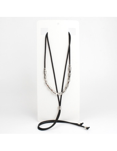 Collar Corbatero Silver Beads