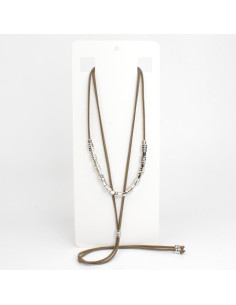 Collar Corbatero Silver Beads