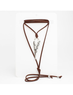 Collar de Gamuza Heart Silver