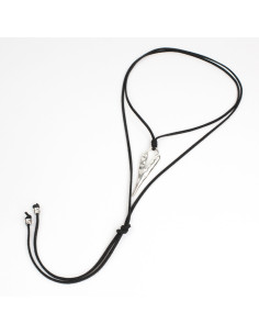 Collar de Gamuza Heart Silver