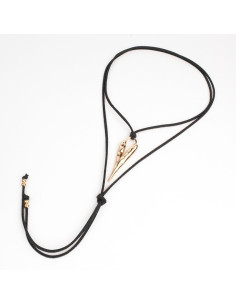 Collar de Gamuza Heart Gold