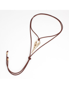 Collar de Gamuza Heart Gold