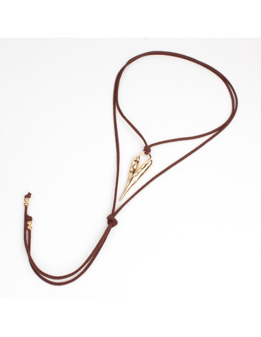 Collar de Gamuza Heart Gold