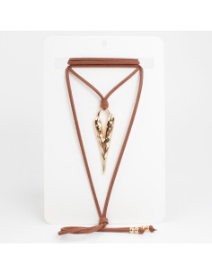 Collar de Gamuza Heart Gold