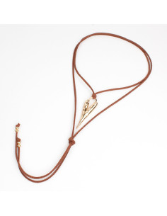 Collar de Gamuza Heart Gold