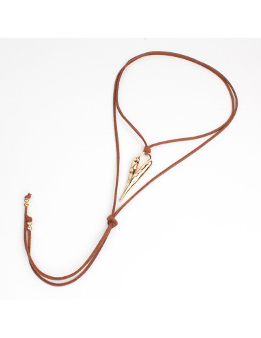 Collar de Gamuza Heart Gold