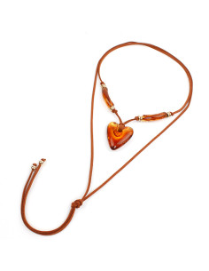 Collar de Gamuza Matching Heart