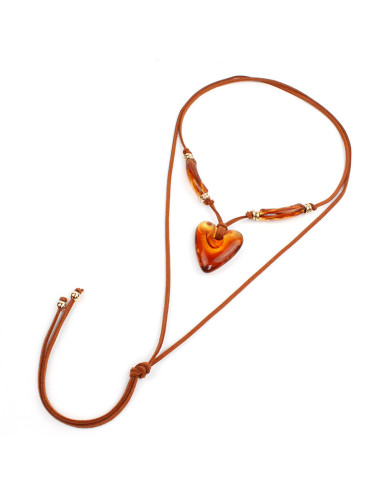 Collar de Gamuza Matching Heart