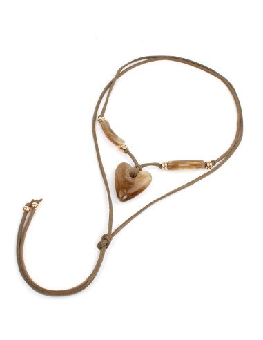 Collar de Gamuza Matching Heart