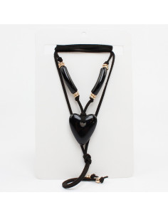 Collar de Gamuza Matching Heart