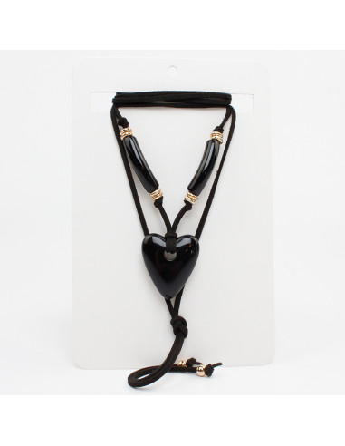 Collar de Gamuza Matching Heart