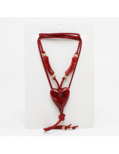 Collar de Gamuza Matching Heart