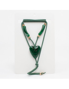 Collar de Gamuza Matching Heart