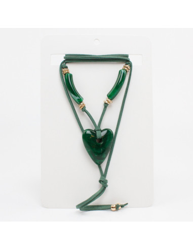 Collar de Gamuza Matching Heart