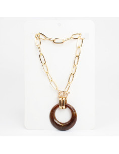 Collar de Cadena Amber Circle