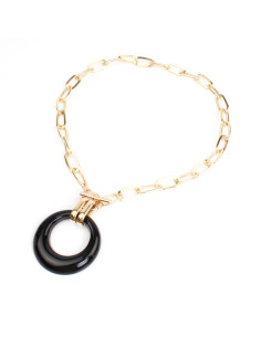 Collar de Cadena Amber Circle