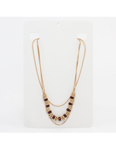 Collar de Cadenas Cacao Gold