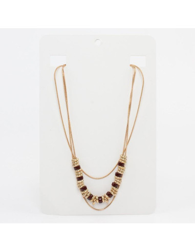 Collar de Cadenas Cacao Gold