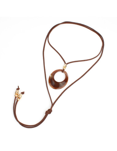 Collar de Gamuza Marbled Acrylic